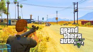 GTA V Online - Taking Down Cops By (Rocket Launcher)