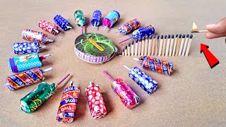 Matchstick Chain Reaction Domino Vs Diwali Crackers Amazing Experiment