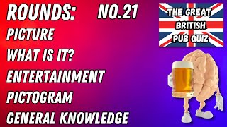 Great British Pub Quiz: Picture Round, What is it?, Entertainment, Pictogram & Gen Knowledge No.21