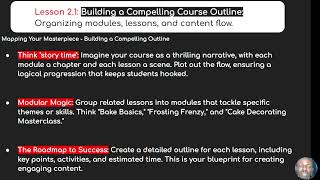 Building a Compelling Course Outline