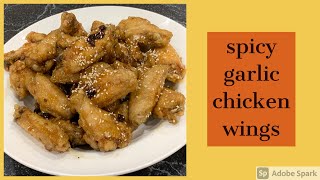 spicy garlic chicken wings