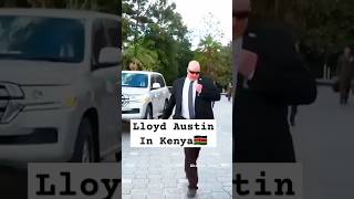 US Secretary of Defense Lloyd Austin at State House Nairobi, in Kenya