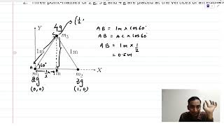 Center of mass | Basic numericals part-1 STD 11 Physics