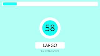 1 Hour 58 BPM Metronome | Speed : Largo