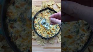 Super Bowl Food | FIVE CHEESE Artichoke Spinach Dip #shorts