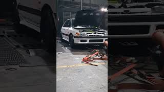 awd mazda 323 dyno pull #shorts #mazda #turbo #awd 🔥🏁