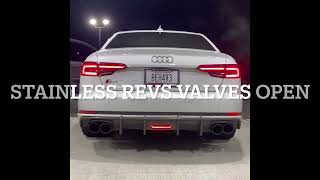 Audi S4 B9 Titanium vs Stainless Catback Comparison