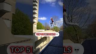 Top 5 Pires Fail de Parkour 🦴💀 #shorts #parkour #fail