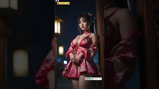 Cute Asian Girl in Anime-Style Babydoll Outfit | AI Model LookBook | Virtual Influencer