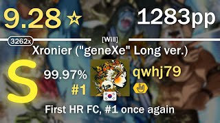 9.3⭐qwhj79 | Camellia as "fluX Xroise" - Xronier ("geneXe" Long ver.) [Will] +HR #1 1283pp 99.97% FC