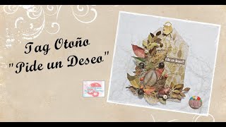 TAG OTOÑO - DETALLE DECORATIVO - CERECITAS ARTE Y SCRAP - #tag #otoño #tagotoño #scrapbooking