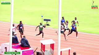 Men's 100m  final:African Athletic Championships Trials 2024