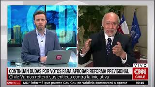 Senador Flores en entrevista con CNN: Reforma de Pensiones y Agenda de Seguridad.