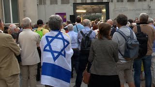 Rassemblement en hommage aux victimes d'Israël à Grenoble