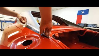 1968 Charger RT Restoration Paint Part 3 - Install Vinyl Top - Paint undercarriage - floor - trunk