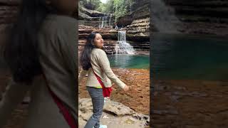 Wei Sawdong Waterfall || Most beautiful waterfall in Cherrapunji,Meghalaya #shorts