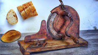 Massive Antique Bread Cutter Restoration & Personalization with Ortur Master 3 Laser Engraver