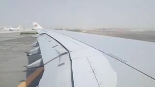 Etihad A340 -600 Takeoff Runway, Abu Dhabi to Amsterdam