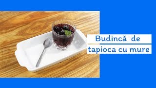 Budinca vegana de tapioca cu mure - Gateste cu Mimi