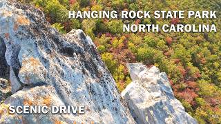 Scenic Drive to Hanging Rock State Park, Fall Foliage in North Carolina