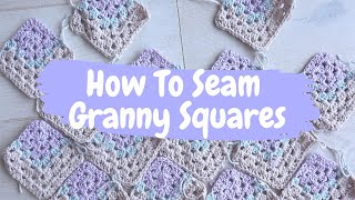 Slip Stitch Seam for Granny Squares - A Solid, Nearly Invisible Seam!