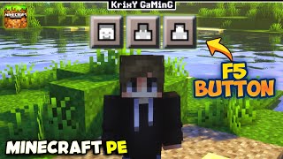 F5 BUTTON RELEASED FOR MINECRAFT PE | F5 BUTTON MOD FOR MCPE [ 1.21+ ] | 2024 !