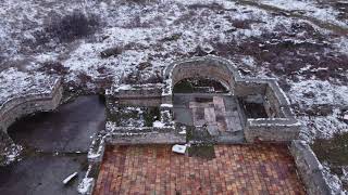 Дрон превзема Улпия Ескус през зимата (Oescus, Palatiolon during winter from above)