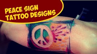 Cool Peace Sign Tattoo Designs Ideas