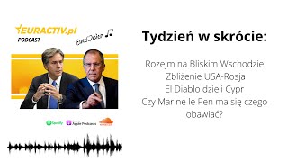 Tydzień w skrócie: Rozejm na Bliskim Wschodzie / Zbliżenie USA-Rosja / El Diablo dzieli Cypr