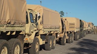 Louisiana National Guard Fleet Convoy: Rapid Response to Hurricane Helene