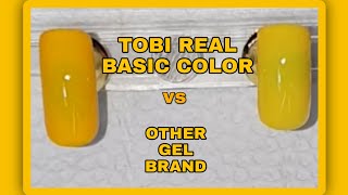 TOBI REAL BASIC COLOR vs OTHER GEL BRAND