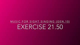 Exercise 21.50 - Music for Sight Singing