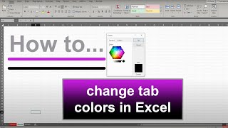 How to Change the Color of a Sheet Tab in Microsoft Excel