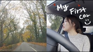 I BOUGHT MY FIRST CAR!... at £4,000😇 // UK vlog: Getting used to driving on the left