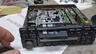 Mercedes W140 radio repair  Before and after