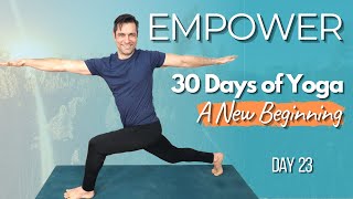 Full Body Yoga Flow - Empower Yourself | 30 Day Yoga Challenge - Day 23 | David O Yoga