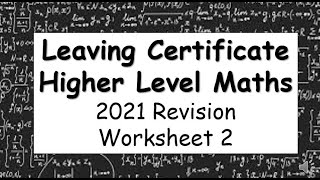 Revision Worksheet 2 (2021) -  Exam Style Questions