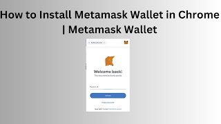 How to Install Metamask Wallet in Chrome | Metamask Wallet