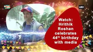 Hrithik Roshan's  44th Birthday Celebrations with Media | VISUALS