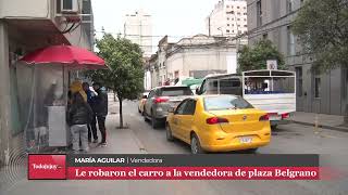 Le robaron el carro con el que trabajaba