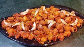 Mumbai dhaba style chana lahsuni fry | Make dhaba style Chana fry at home | chana koliwada