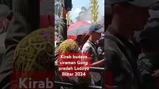 Kirab budaya siraman Gong pradah Lodoyo Blitar 2024 #kirabbudaya #siraman #shorts