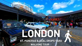 London UK Walking Tour - St Pancras, Kings Cross and Coal Drops Yard