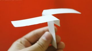 How to Make a Paper Helicoter that flies Just Two Cut