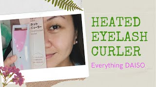 DAISO: Heated Eyelash Curler #daisomusttry