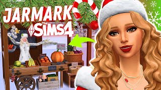 buduje JARMARK ŚWIĄTECZNY w THE SIMS 4 🎄