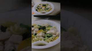 Eating cheap TV Dinners! (Pasta out of the Microwave) #viral #short #foodie