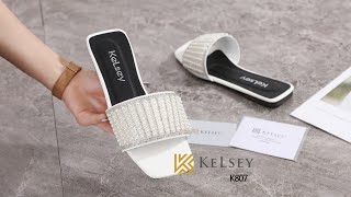 SANDAL FLAT KELSEY MUTIARA K807