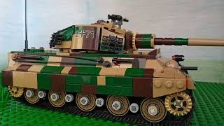 Lego WW2 Stopmotion SS King Tiger tank (aka tiger 2) during the battle of Normandy.