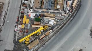 LRT Tunnel construction progress along Richmond road to Cleary Avenue February 2024